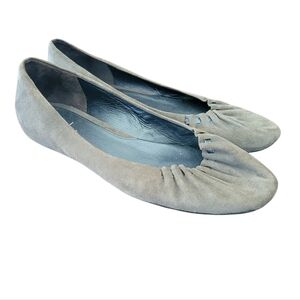 COLE HAAN Suede Ruched Flats Size 8